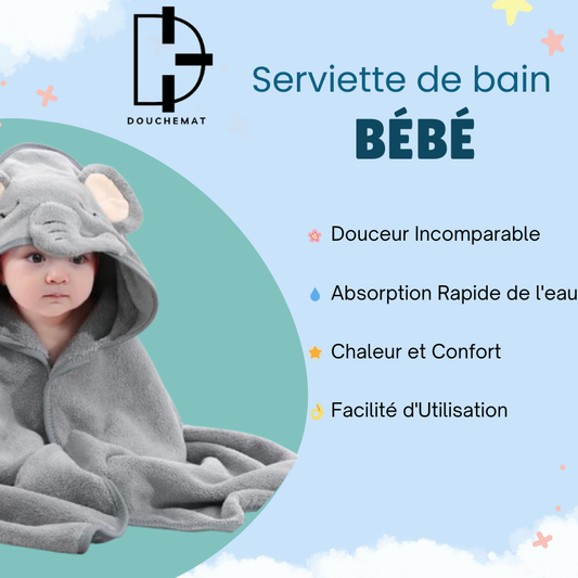 Serviette de Bain - Douceur et Sécurité pour les Moments les Plus Tendres